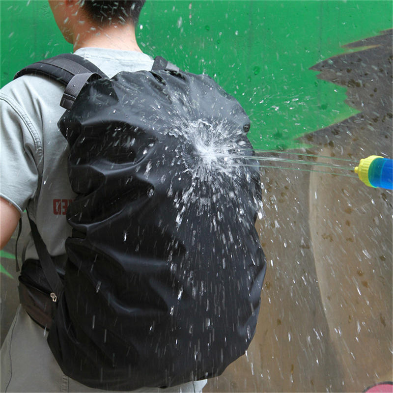 Rain Cover Backpack - ผ้าคลุมกันฝนสำหรับกระเป๋าเป้สะพายหลังน้ำหนักเบาพร้อมขอบยางยืด ป้องกันฝุ่นสำหรับการเดินทางขนาดกะทัดรัด เหมาะสำหรับกระเป๋าเป้สำหรับตั้งแคมป์กลางแจ้ง