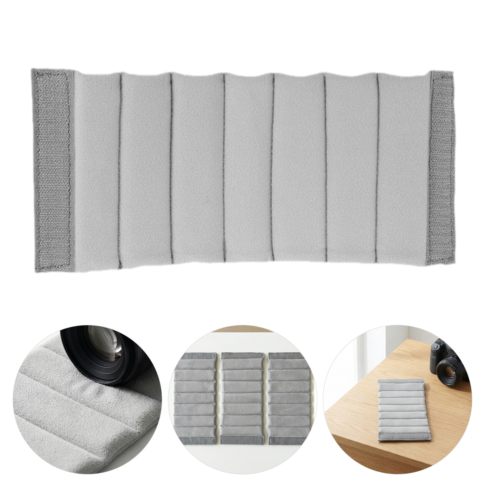 Backpack Insert Organizer - ชุดแบ่งช่องกระเป๋ากล้อง 3 ชิ้น แผ่นกั้นแบบปรับได้ ตัวแบ่งช่องกันกระแทก อุปกรณ์จัดระเบียบกระเป๋ากล้องสำหรับการเดินทาง
